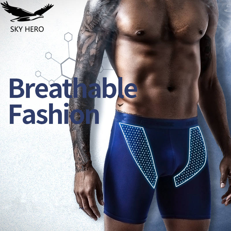 2pcs/Lot underpants leg up lon - Long Leg Trunk Men review and price