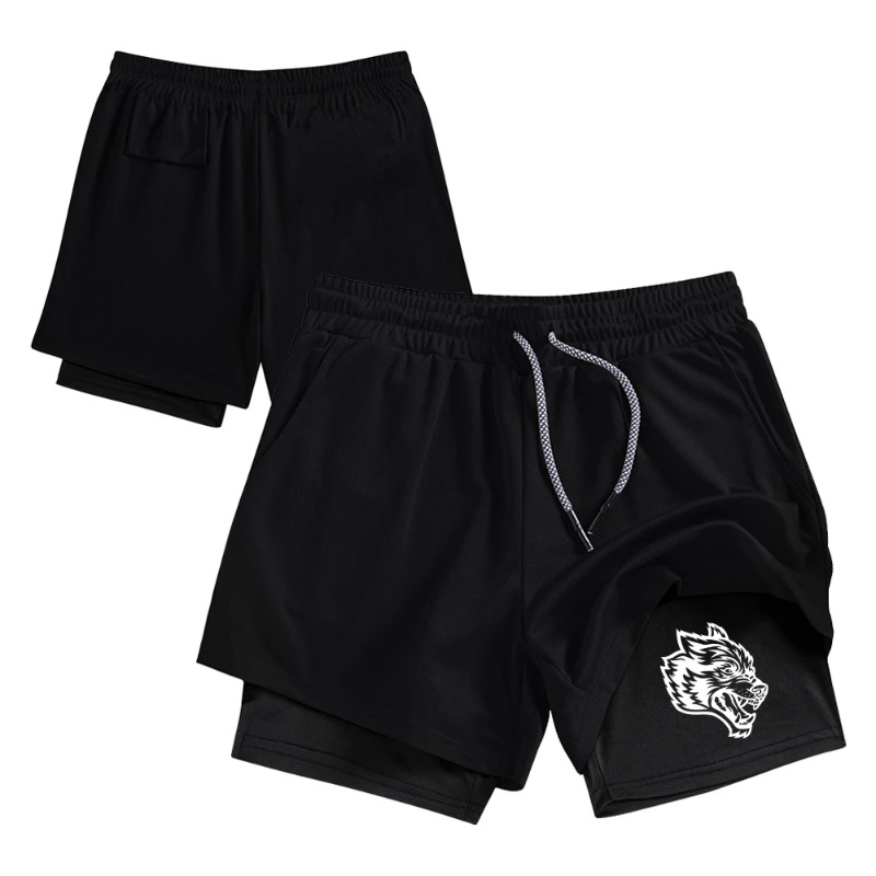 Streetwear Men's Double Layer  - Compression Shorts Athletes review and price