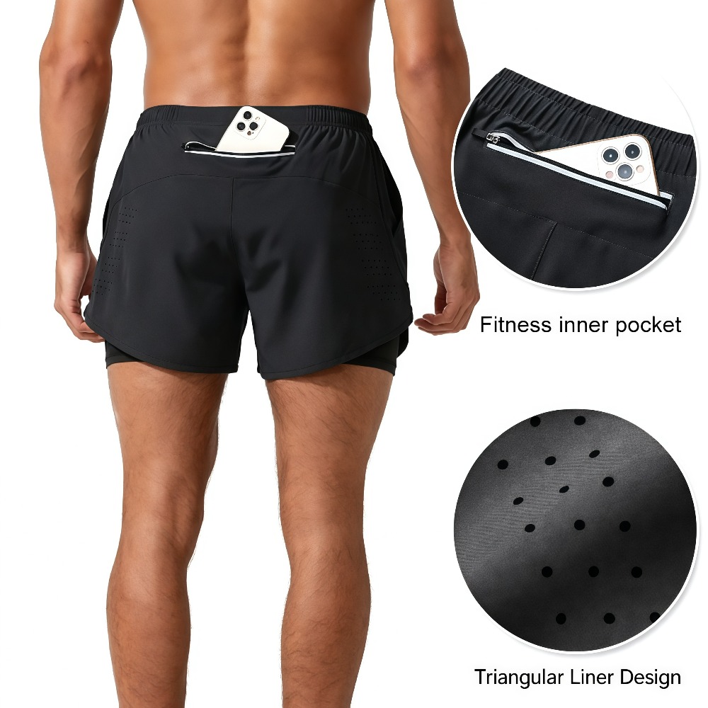 1Pcs Men Athletic Running Shor - Compression Shorts Athletes review and price