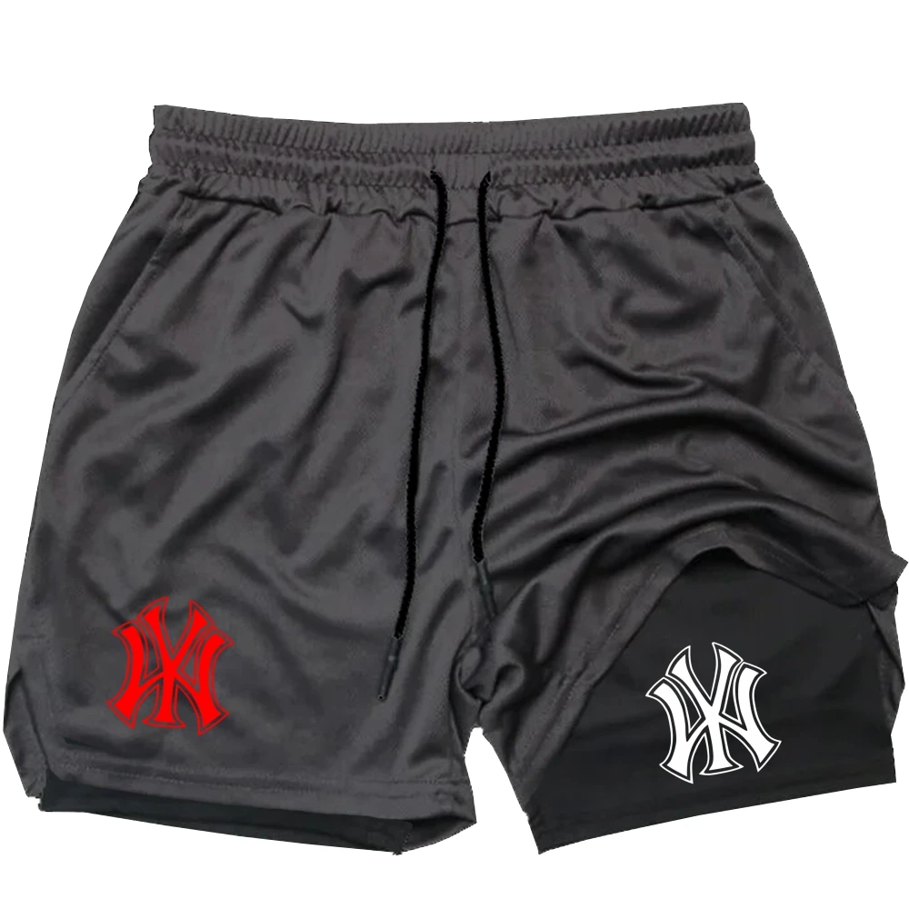 Men 2 in 1 Logo Print Sports S - Compression Shorts Athletes review and price